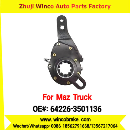 Winco OEM 64226-3501136 Automatic Slack Adjuster for Straight 10 Teeth MAZ Truck Russian Heavy Duty