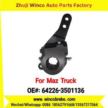 Winco OEM 64226-3501136 Automatic Slack Adjuster for Straight 10 Teeth MAZ Truck Russian Heavy Duty