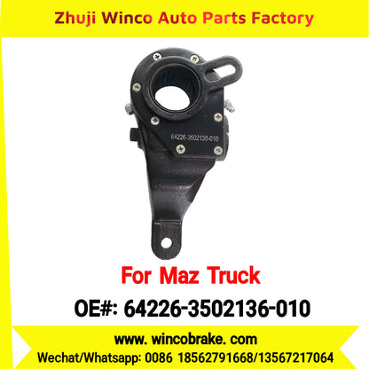Winco OEM 64226-3502136-010 Automatic Slack Adjuster for LH 25 Teeth MAZ Truck Russian Heavy Duty Maz Serie 200