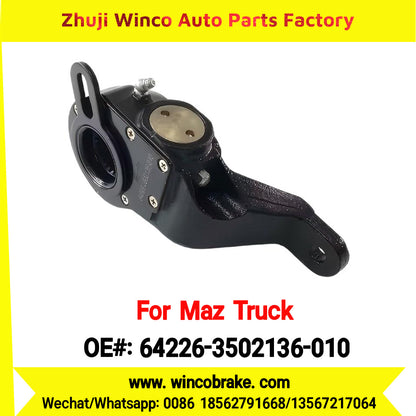 Winco OEM 64226-3502136-010 Automatic Slack Adjuster for LH 25 Teeth MAZ Truck Russian Heavy Duty Maz Serie 200