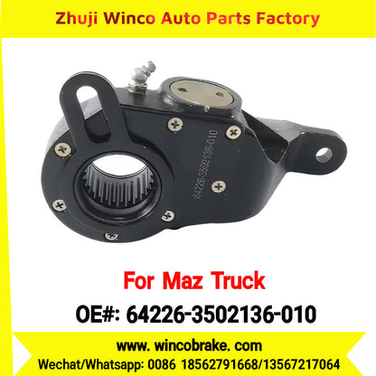 Winco OEM 64226-3502136-010 Automatic Slack Adjuster for LH 25 Teeth MAZ Truck Russian Heavy Duty Maz Serie 200