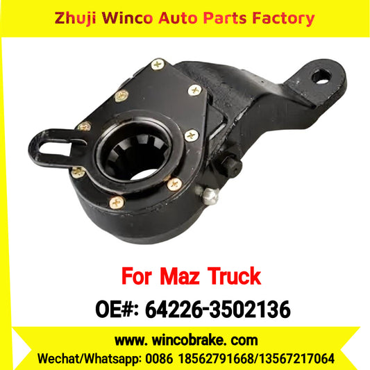 Winco OEM 64226-3502136 Automatic Slack Adjuster for LH 10 Teeth MAZ Truck Russian Heavy Duty Maz Kama Z