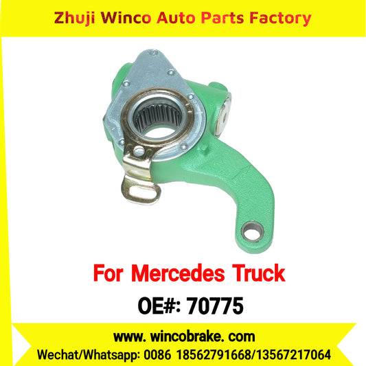 Winco OEM 70775 Brake Adjuster for Mercedes Benz Truck Automatic Slack Adjuster OEM 3074200338 Auto Parts Brake Adjusting Arm Haldex Type 1 Hole TO FIT MERCEDES Trucks Straight 26 Teeth Replace Haldex 70775