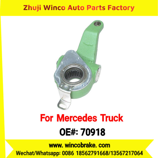 Winco OEM 70918 Brake Adjuster for Mercedes Benz Truck Automatic Slack Adjuster OEM 3854201238 Auto Parts Brake Adjusting Arm Haldex Type 1 Hole TO FIT MERCEDES Trucks RH 26 Teeth Replace Haldex 70918