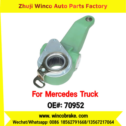 Winco OEM 70952 Brake Adjuster for Mercedes Benz Truck OEM 6174200338 Automatic Slack Adjuster Auto Parts Brake Adjusting Arm Haldex Type 1 Hole TO FIT MERCEDES Trucks LH 26 Teeth Replace Haldex 70952