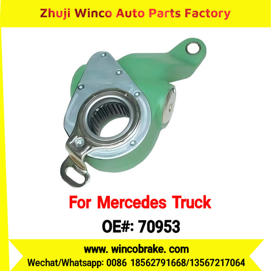 Winco OEM 70953 Brake Adjuster for Mercedes Benz Truck Automatic Slack Adjuster OEM 6174200438 Auto Parts Brake Adjusting Arm Haldex Type 1 Hole TO FIT MERCEDES Trucks RH 26 Teeth Replace Haldex 70953
