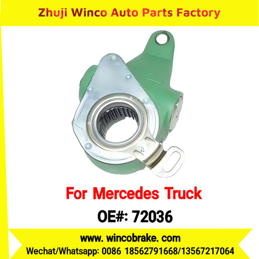 Winco OEM 72036 Brake Adjuster for Mercedes Benz Truck Automatic Slack Adjuster OEM 3834200438 Auto Parts Brake Adjusting Arm Haldex Type 1 Hole TO FIT MERCEDES Trucks RH 26 Teeth Replace Haldex 72036