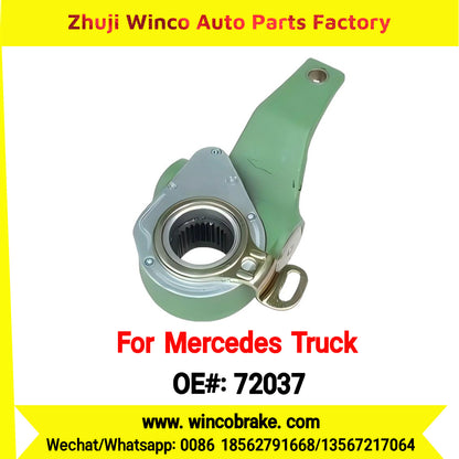Winco OEM 72037 Brake Adjuster for Mercedes Benz Truck Automatic Slack Adjuster OEM 3834200538 Auto Parts Brake Adjusting Arm Haldex Type 1 Hole TO FIT MERCEDES Trucks LH 26 Teeth Replace Haldex 72037