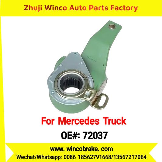 Winco OEM 72037 Brake Adjuster for Mercedes Benz Truck Automatic Slack Adjuster OEM 3834200538 Auto Parts Brake Adjusting Arm Haldex Type 1 Hole TO FIT MERCEDES Trucks LH 26 Teeth Replace Haldex 72037