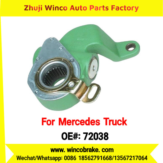 Winco OEM 72038 Brake Adjuster for Mercedes Benz Truck Automatic Slack Adjuster OEM 6234200738 Auto Parts Brake Adjusting Arm Haldex Type 1 Hole TO FIT MERCEDES Trucks RH 26 Teeth Replace Haldex 72038