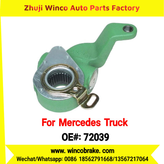 Winco OEM 72039 Brake Adjuster for Mercedes Benz Truck Automatic Slack Adjuster OEM 6234200638 Auto Parts Brake Adjusting Arm Haldex Type 1 Hole TO FIT MERCEDES Trucks LH 26 Teeth Replace Haldex 72039
