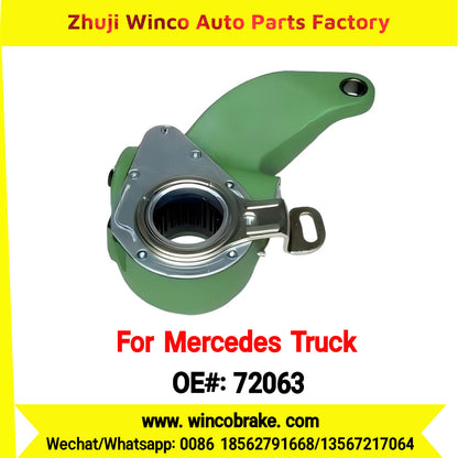 Winco OEM 72063 Brake Adjuster for Mercedes Benz Truck Automatic Slack Adjuster OEM 6194200038 Auto Parts Brake Adjusting Arm Haldex Type 1 Hole TO FIT MERCEDES Trucks LH 26 Teeth Replace Haldex 72063