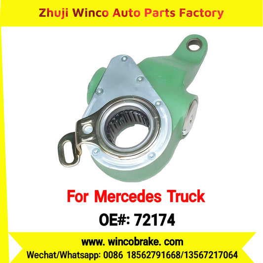 Winco OEM 72174 Brake Adjuster for Mercedes Benz Truck Automatic Slack Adjuster OEM 3874200138 Auto Parts Brake Adjusting Arm Haldex Type 1 Hole TO FIT MERCEDES Trucks RH 26 Teeth Replace Haldex 72174