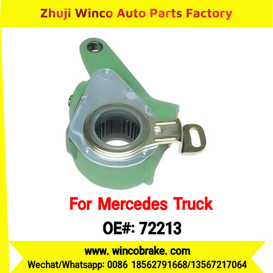 Winco OEM 72213 Brake Adjuster for Mercedes Benz Truck Automatic Slack Adjuster OEM 3014201138 Auto Parts Brake Adjusting Arm Haldex Type 1 Hole TO FIT MERCEDES Trucks Straight 26 Teeth Replace Haldex 72213