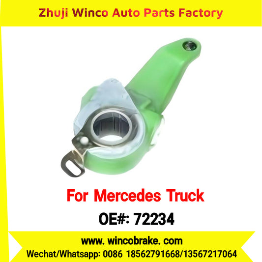 Winco OEM 72234 Brake Adjuster for Mercedes Benz Truck Automatic Slack Adjuster OEM 6194200238 Auto Parts Brake Adjusting Arm Haldex Type 1 Hole TO FIT MERCEDES Trucks RH 26 Teeth Replace Haldex 72234
