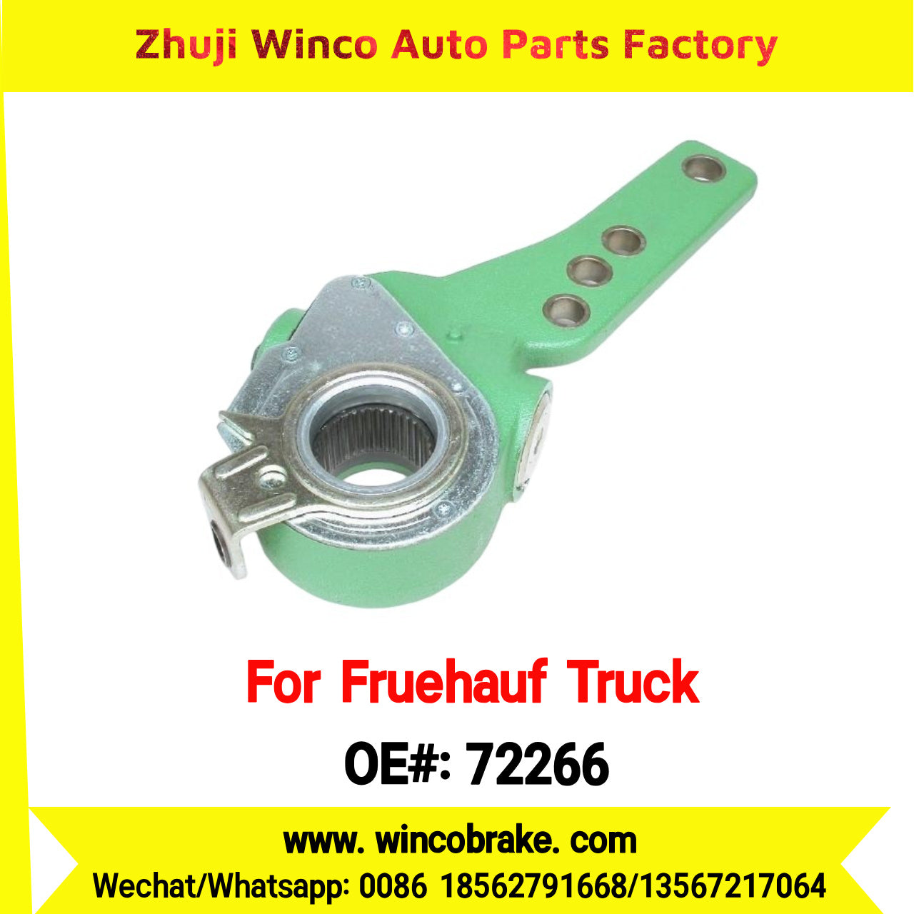Winco OEM 72266 for Truck Brake Systems 37 Teeth Straight Fruehauf Truck OEM AJB0092001 Haldex Replacement SUIT TO AMERICAN TRUCKS