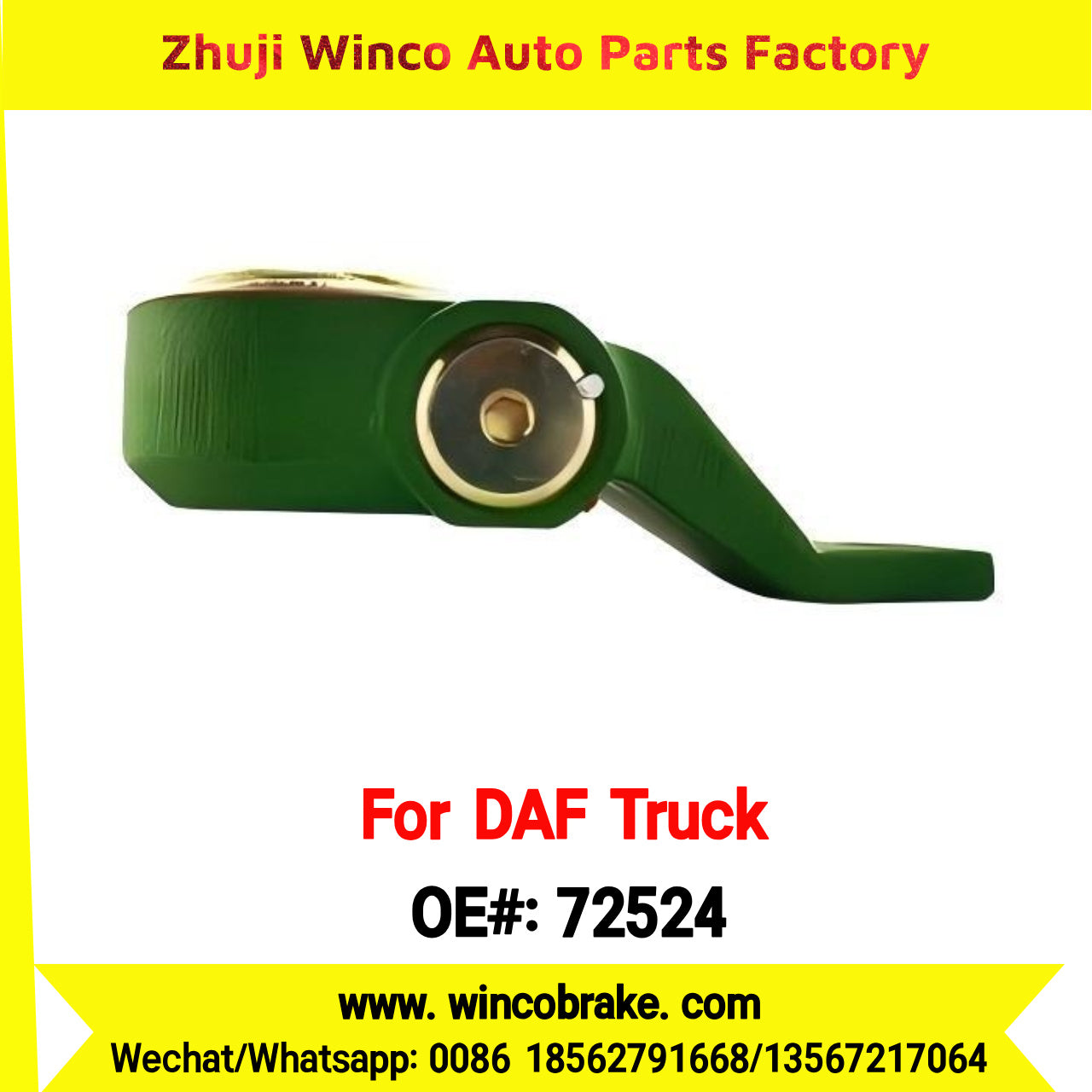 Winco OEM 72524 Automatic Slack Adjuster OEM 0159557 TO FIT DAF Truck and Bus RH Spline 10 Teeth Replaces Haldex 72524