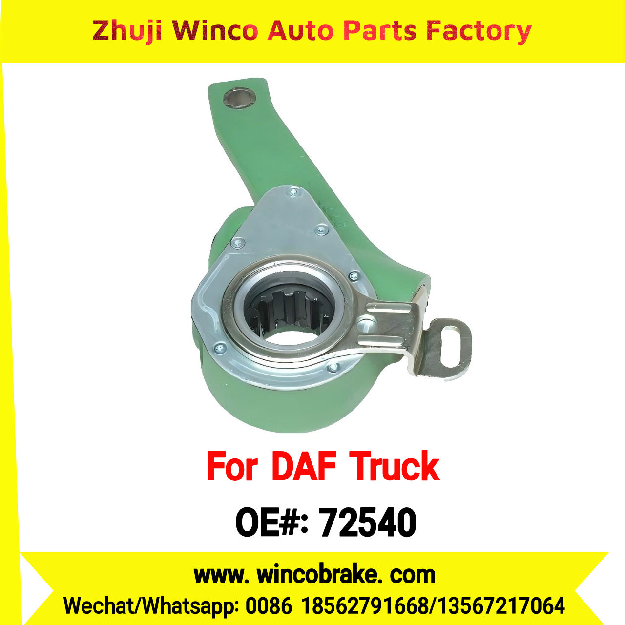 Winco OEM 72540 Automatic Slack Adjuster OEM 0159591 TO FIT DAF Truck ...
