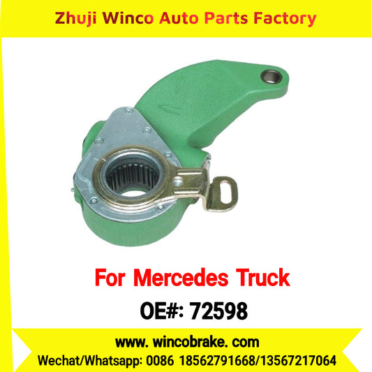 Winco OEM 72598 Brake Adjuster for Mercedes Benz Truck Automatic Slack Adjuster OEM 6524200138 Auto Parts Brake Adjusting Arm Haldex Type 1 Hole TO FIT MERCEDES Trucks RH 26 Teeth Replace Haldex 72598