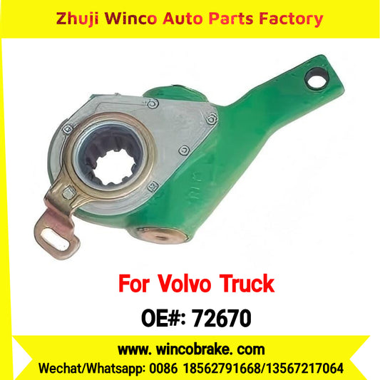 Winco OEM 72670 Automatic Slack Adjuster TO FIT Volvo Truck Replaces OEM 1586192 RH 10 Teeth Haldex 72670