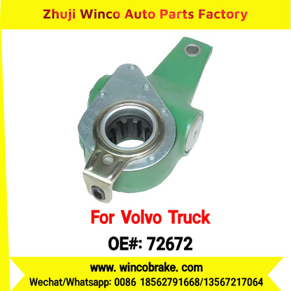 Winco OEM 72672 Automatic Slack Adjuster TO FIT Volvo Truck Replaces OEM 1592871 LH 10 Teeth Haldex 72672