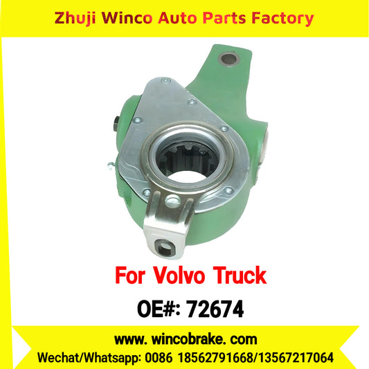 Winco OEM 72674 Automatic Slack Adjuster TO FIT Volvo Truck Replaces OEM 1592873 LH 10 Teeth Haldex 72674