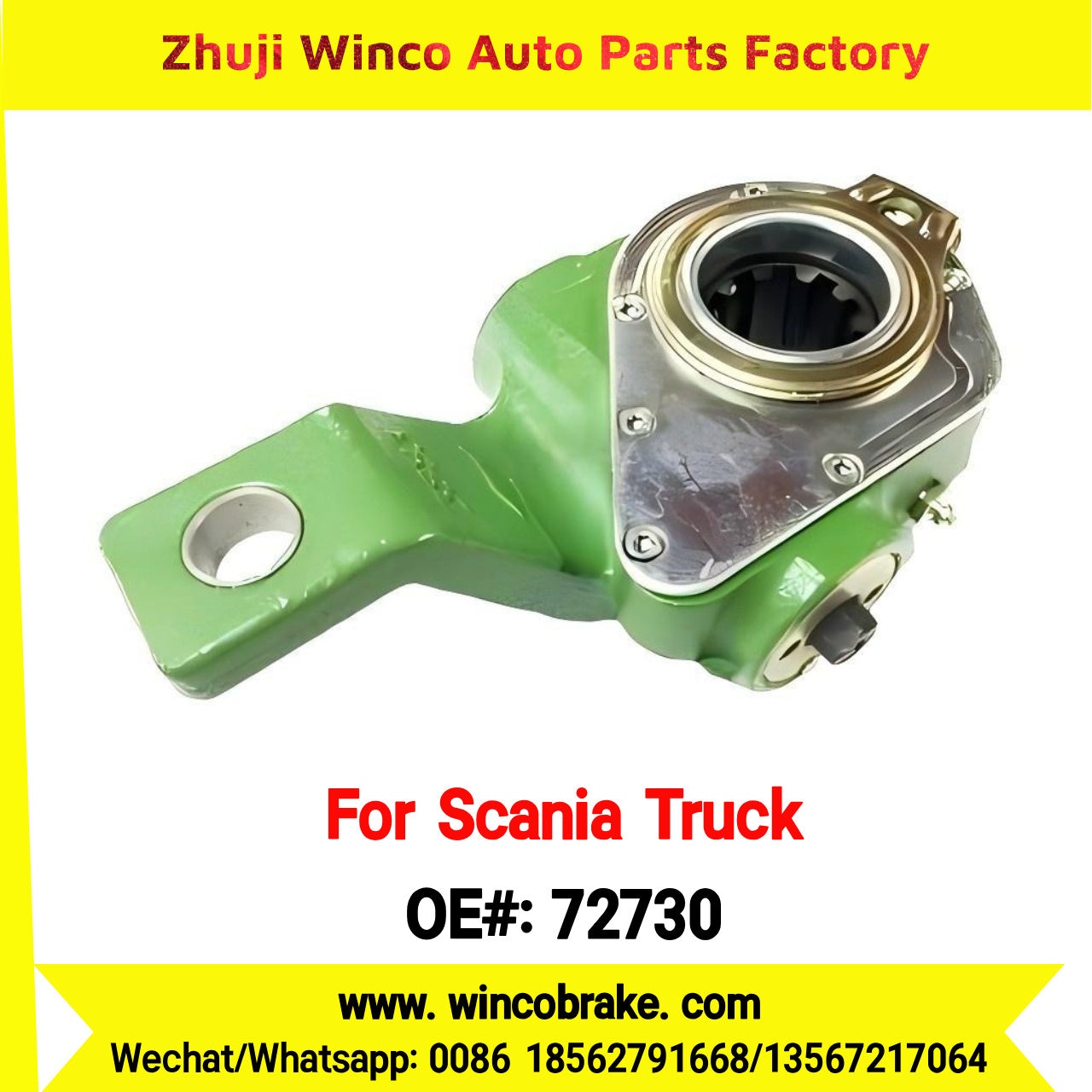 Winco OEM 72730 Automatic Slack Adjuster TO FIT Scania TRUCK & BUS Replaces OEM 394196 LH 10 Teeth Haldex 72730