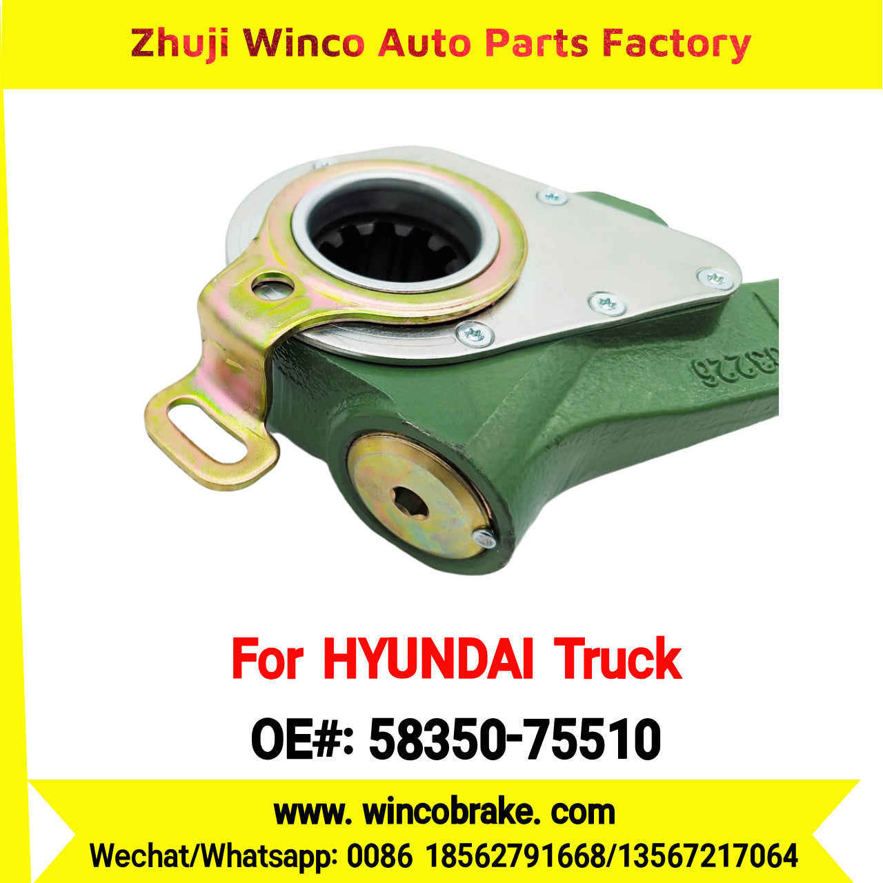 Winco OEM 58350-75510 Automatic Slack Adjuster 58350-75510 for Korea Trucks & Buses to Southeast Asia Market Replace 72779