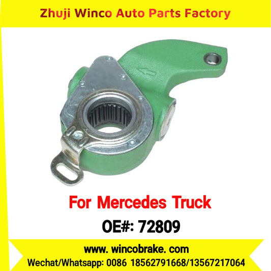 Winco OEM 72809 Brake Adjuster for Mercedes Benz Truck Automatic Slack Adjuster OEM 3574201338 Auto Parts Brake Adjusting Arm Haldex Type 1 Hole TO FIT MERCEDES Trucks LH 26 Teeth Replace Haldex 72809