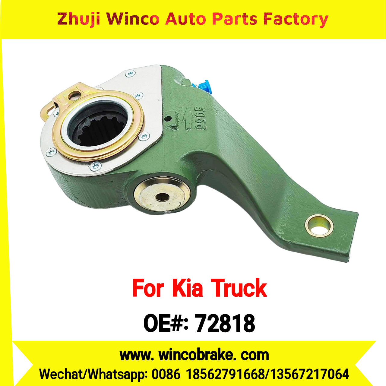 Winco OEM 72818 Automatic Slack Adjuster LH 12 Teeth Suit to Korea Korea Truck to replace Haldex 72818 for Southeast Asia Market
