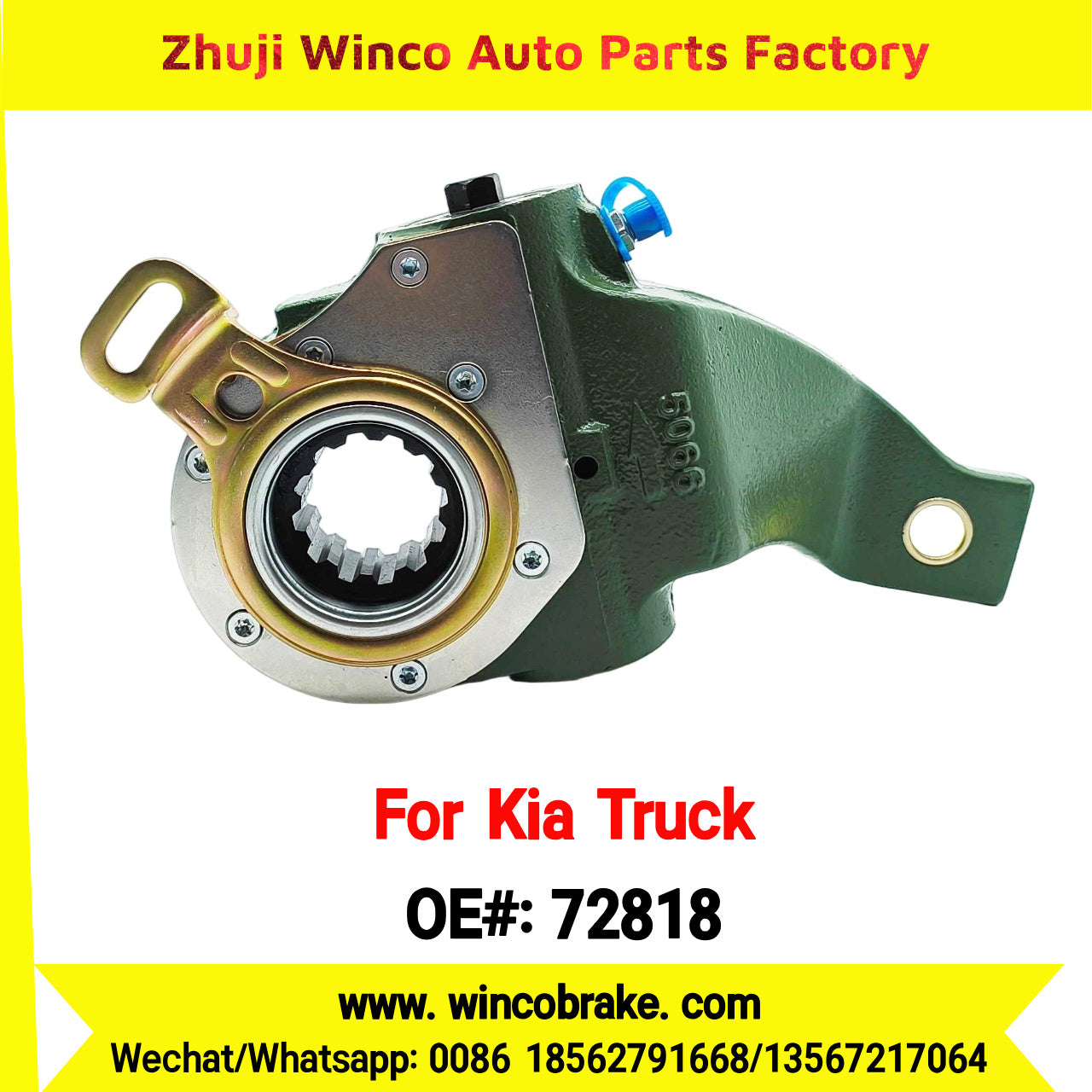 Winco OEM 72818 Automatic Slack Adjuster LH 12 Teeth Suit to Korea Korea Truck to replace Haldex 72818 for Southeast Asia Market