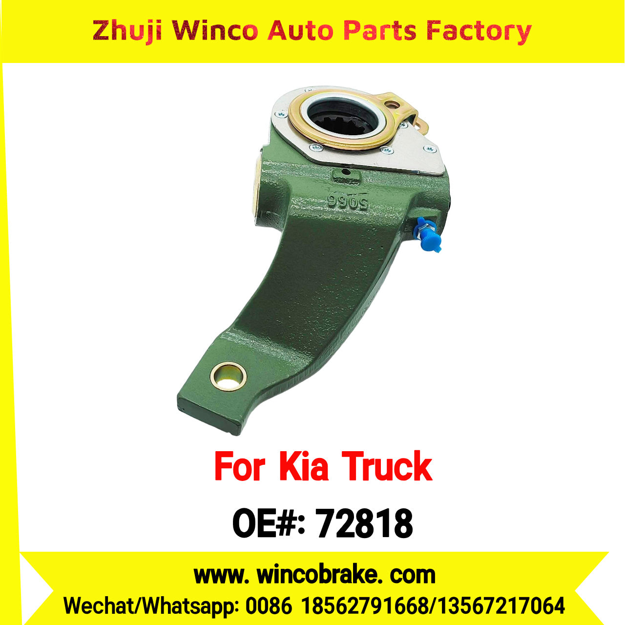 Winco OEM 72818 Automatic Slack Adjuster LH 12 Teeth Suit to Korea Korea Truck to replace Haldex 72818 for Southeast Asia Market