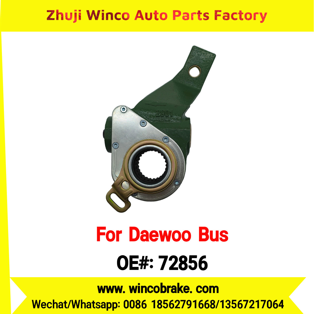Winco OEM 72856 Automatic Slack Adjuster for Suit to Daewoo Truck and Bus South Korea