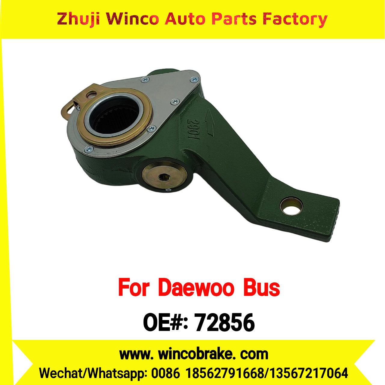 Winco OEM 72856 Automatic Slack Adjuster for Suit to Daewoo Truck and Bus South Korea