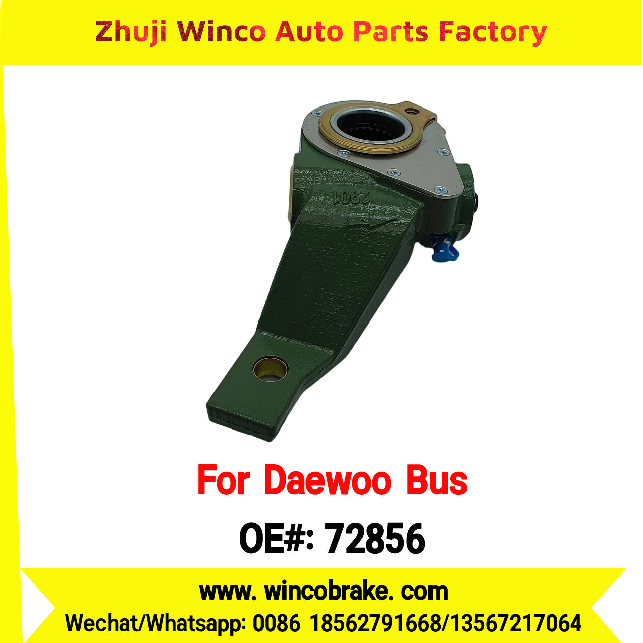 Winco OEM 72856 Automatic Slack Adjuster for Suit to Daewoo Truck and Bus South Korea