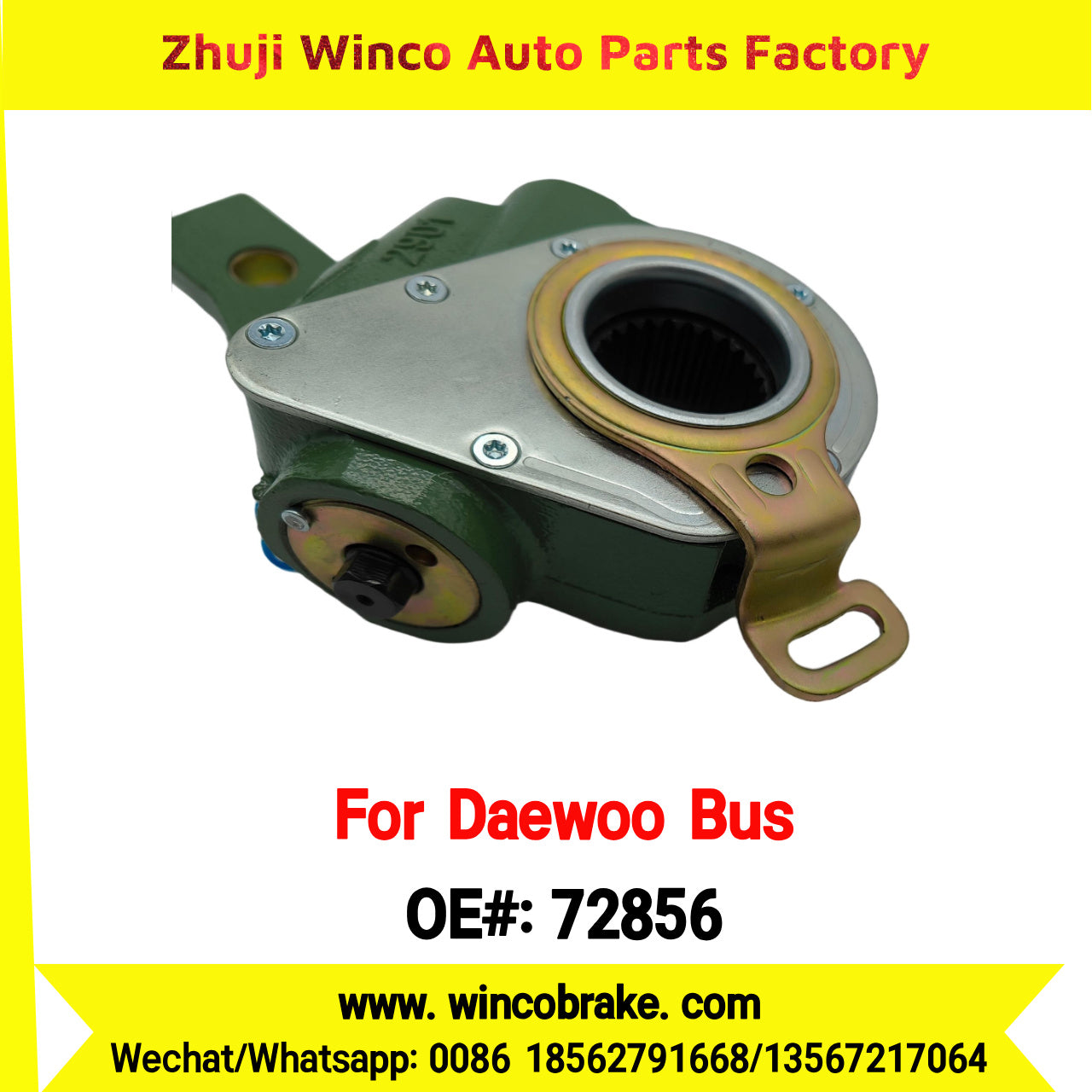 Winco OEM 72856 Automatic Slack Adjuster for Suit to Daewoo Truck and Bus South Korea