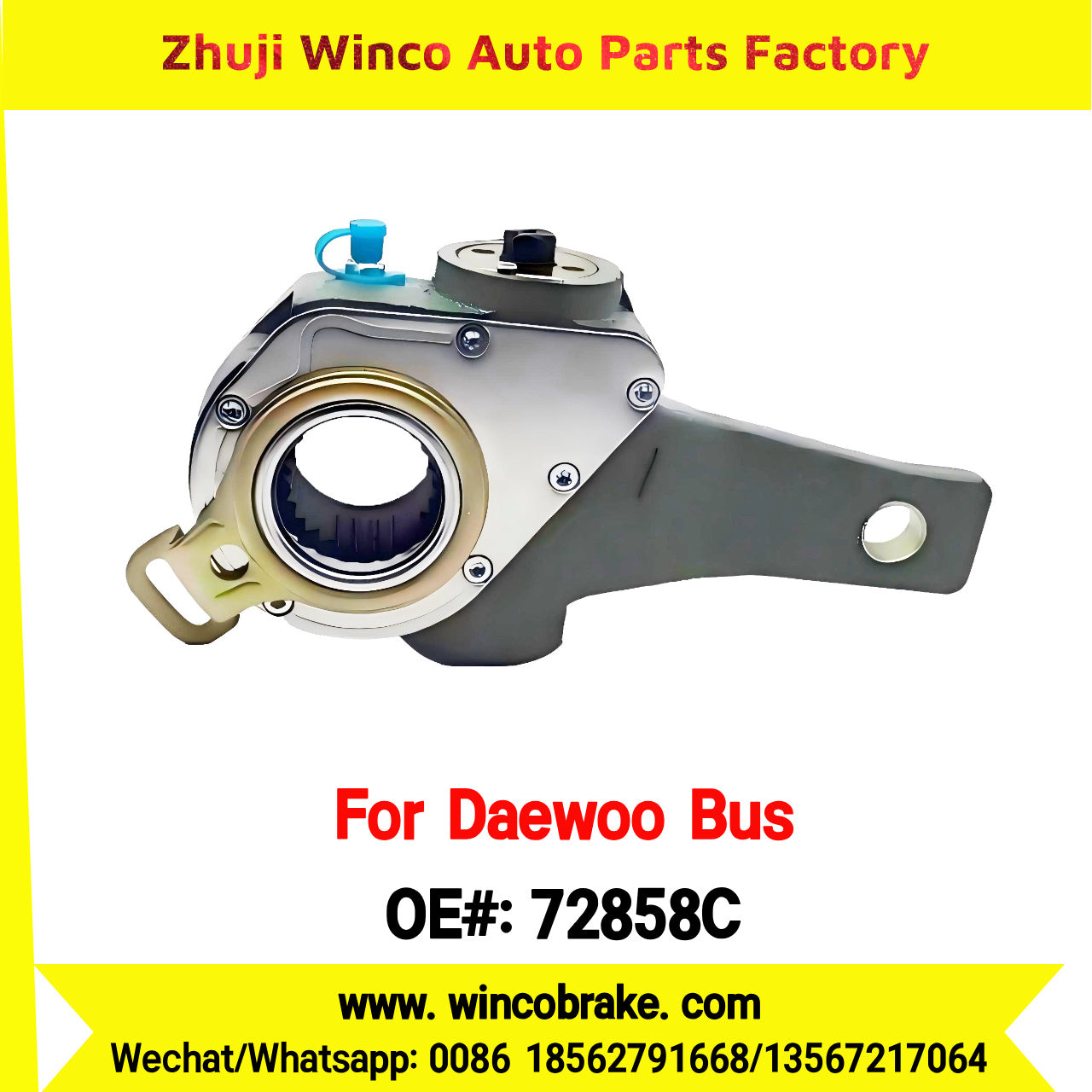 Winco OEM 72858C Export Automatic Brake Adjusters for Daewoo Bus Parts to Replace Haldex 72858