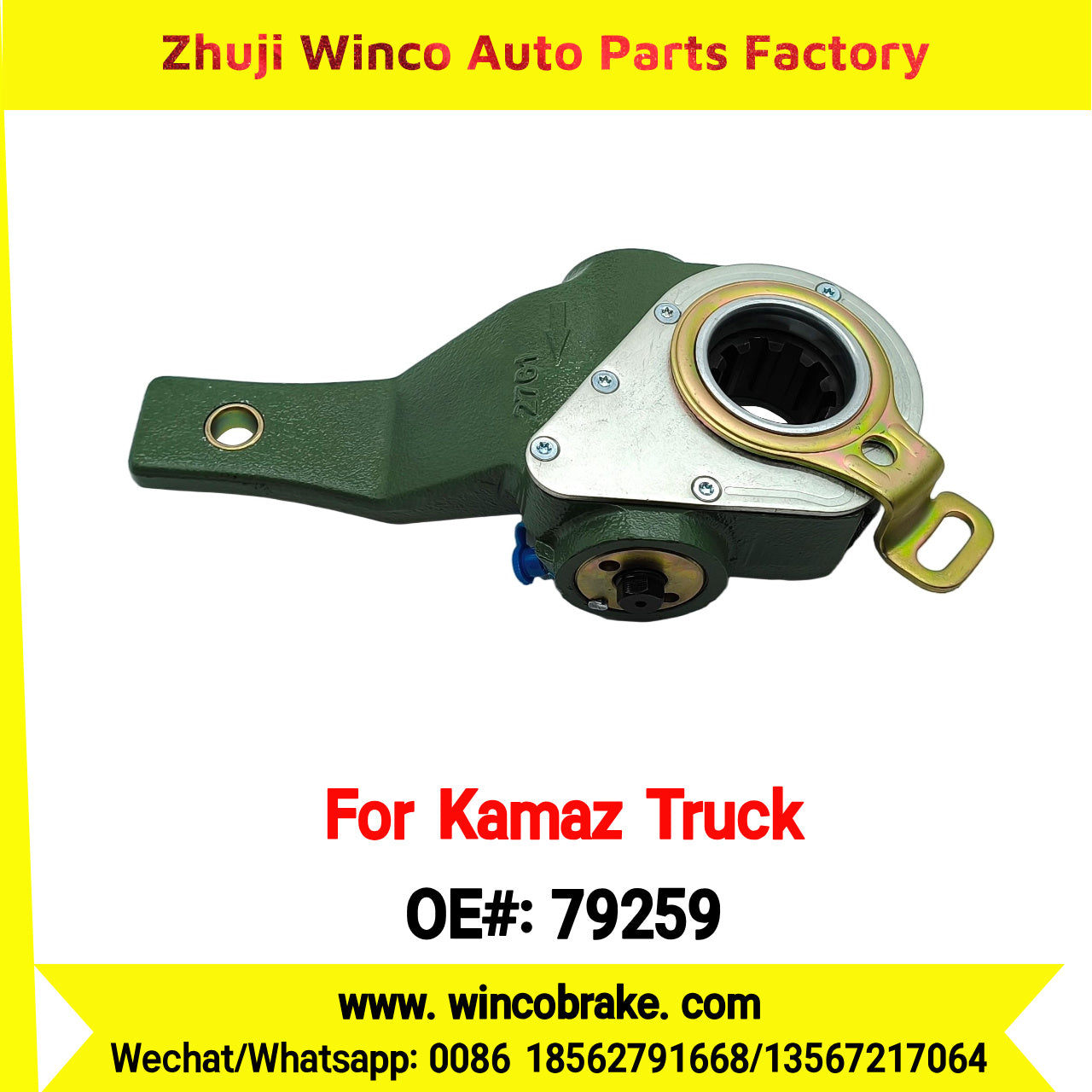 Winco OEM 79259 Automatic Slack Adjuster for LH 10 Teeth KAMAZ Truck 6520 to Replace HALDEX 79259 Russian Heavy Duty