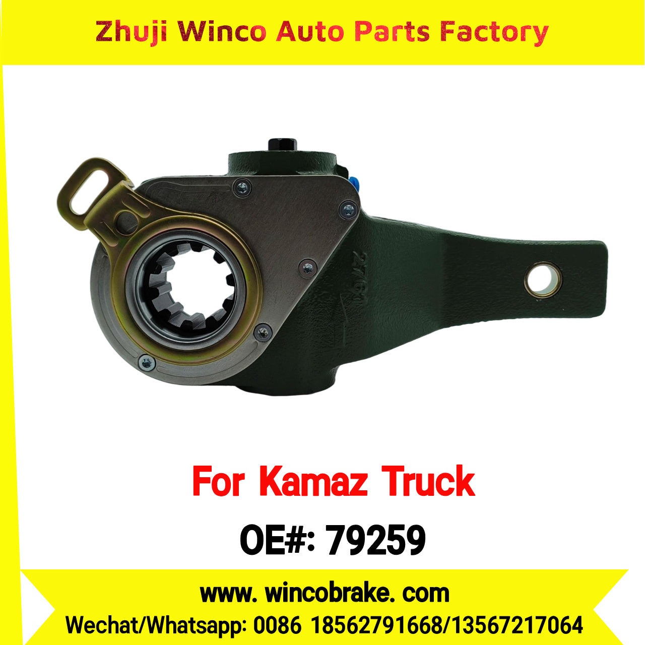 Winco OEM 79259 Automatic Slack Adjuster for LH 10 Teeth KAMAZ Truck 6520 to Replace HALDEX 79259 Russian Heavy Duty