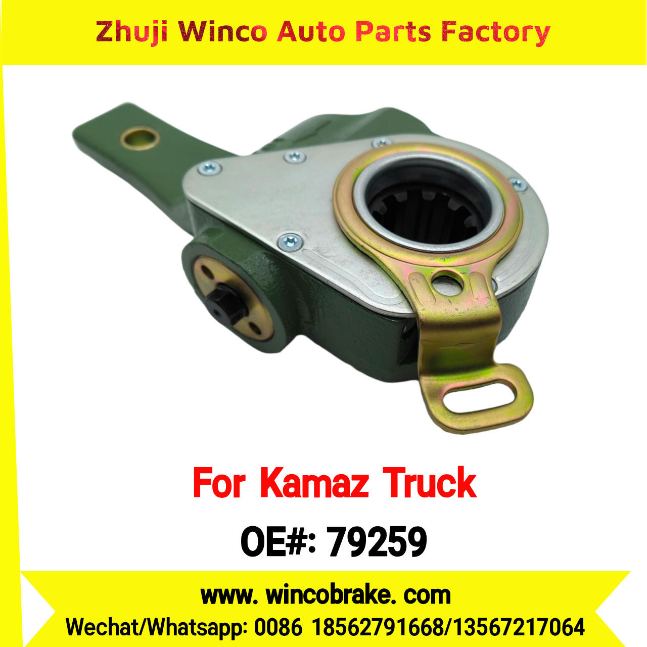 Winco OEM 79259 Automatic Slack Adjuster for LH 10 Teeth KAMAZ Truck 6520 to Replace HALDEX 79259 Russian Heavy Duty