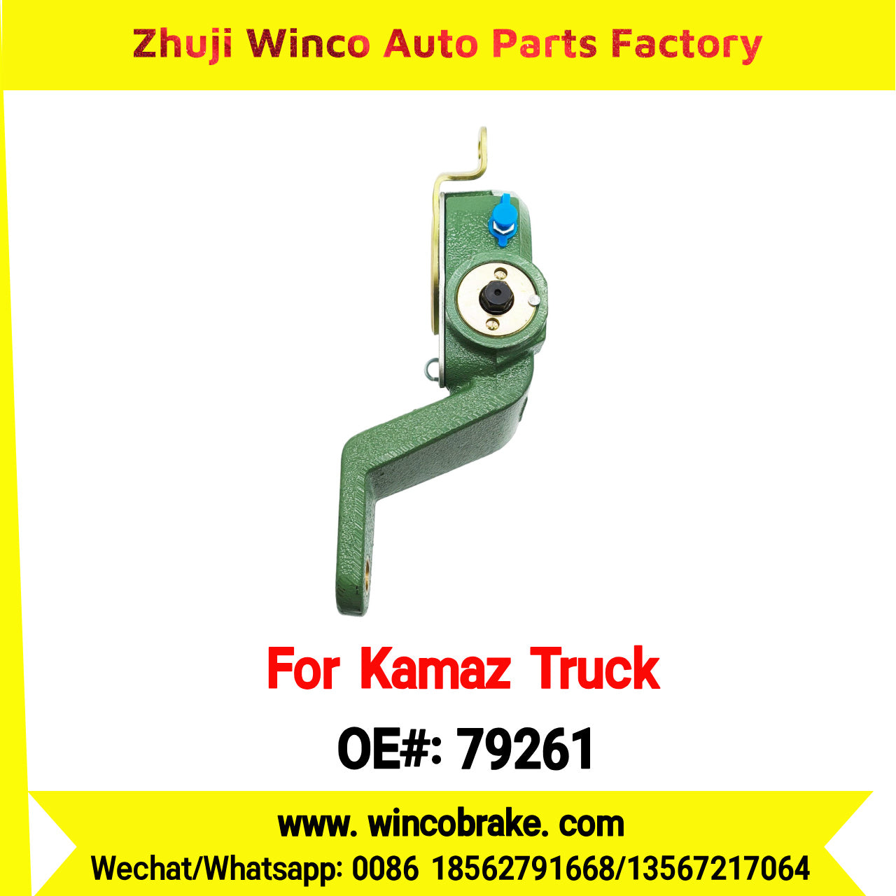 Winco OEM 79261 Automatic Slack Adjuster for LH 10 Teeth KAMAZ Truck to Replace HALDEX 79261 Russian Heavy Duty