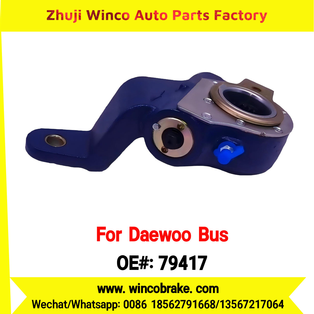 Winco OEM 79417 Factory Supply Automatic Slack Adjuster to Fit Daewoo Bus Replaces Haldex 79417