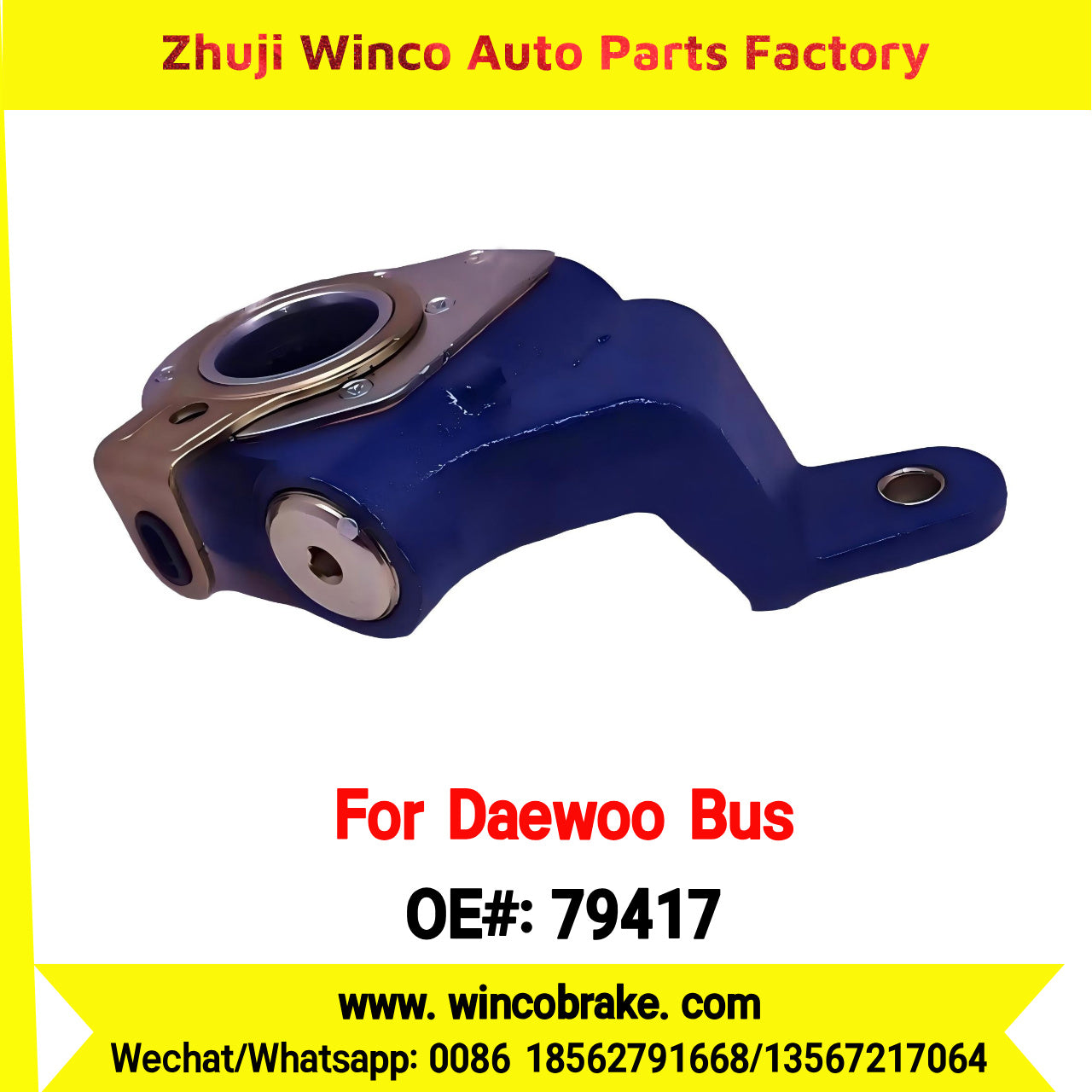 Winco OEM 79417 Factory Supply Automatic Slack Adjuster to Fit Daewoo Bus Replaces Haldex 79417