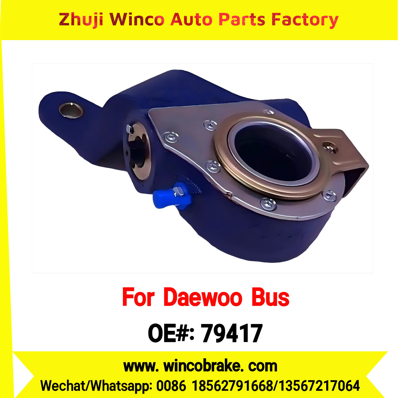 Winco OEM 79417 Factory Supply Automatic Slack Adjuster to Fit Daewoo Bus Replaces Haldex 79417