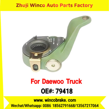 Winco OEM 79418 Automatic Slack Adjuster Suit to DAEWOO Trucks Parts RH 25 Teeth South Korea Southeast Asia Market To Replace Haldex 79418