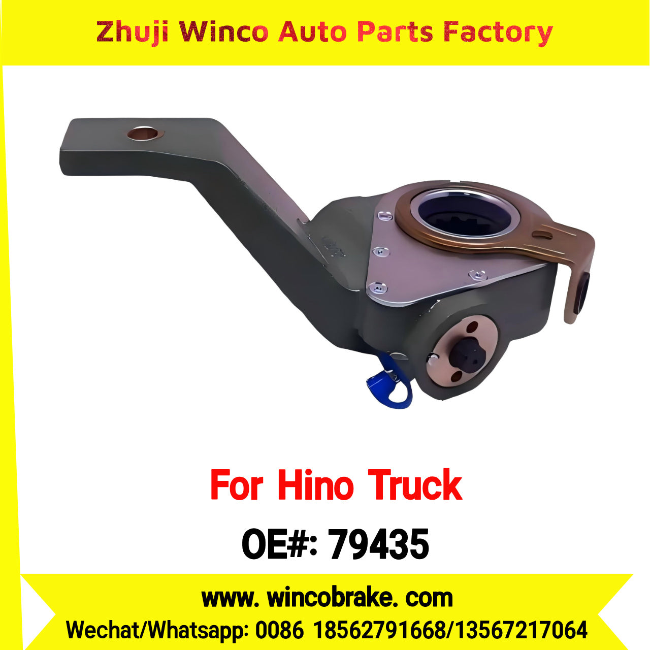 Winco OEM 79435 Automatic Slack Adjuster for Suit to Japanese Hino Truck 12 Teeth Spare Parts to Replace Haldex 79435