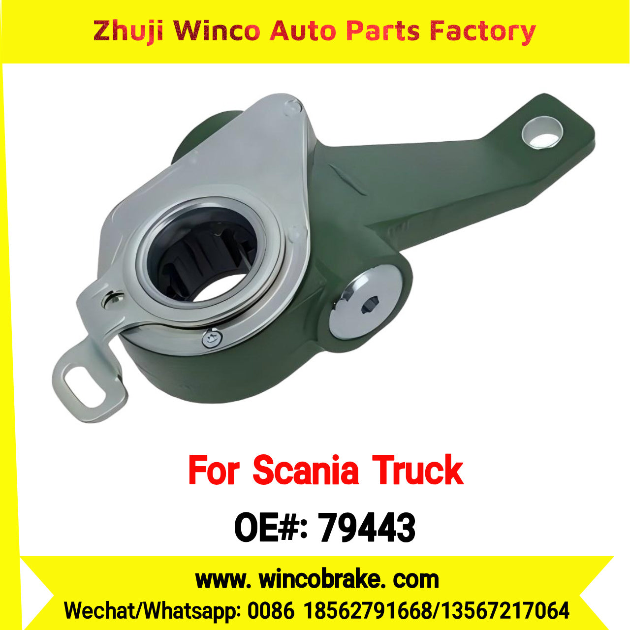Winco 79443 Automatic Slack Adjuster TO FIT Scania TRUCK & BUS Replaces OEM 1789568 RH 10 Teeth Haldex 79443