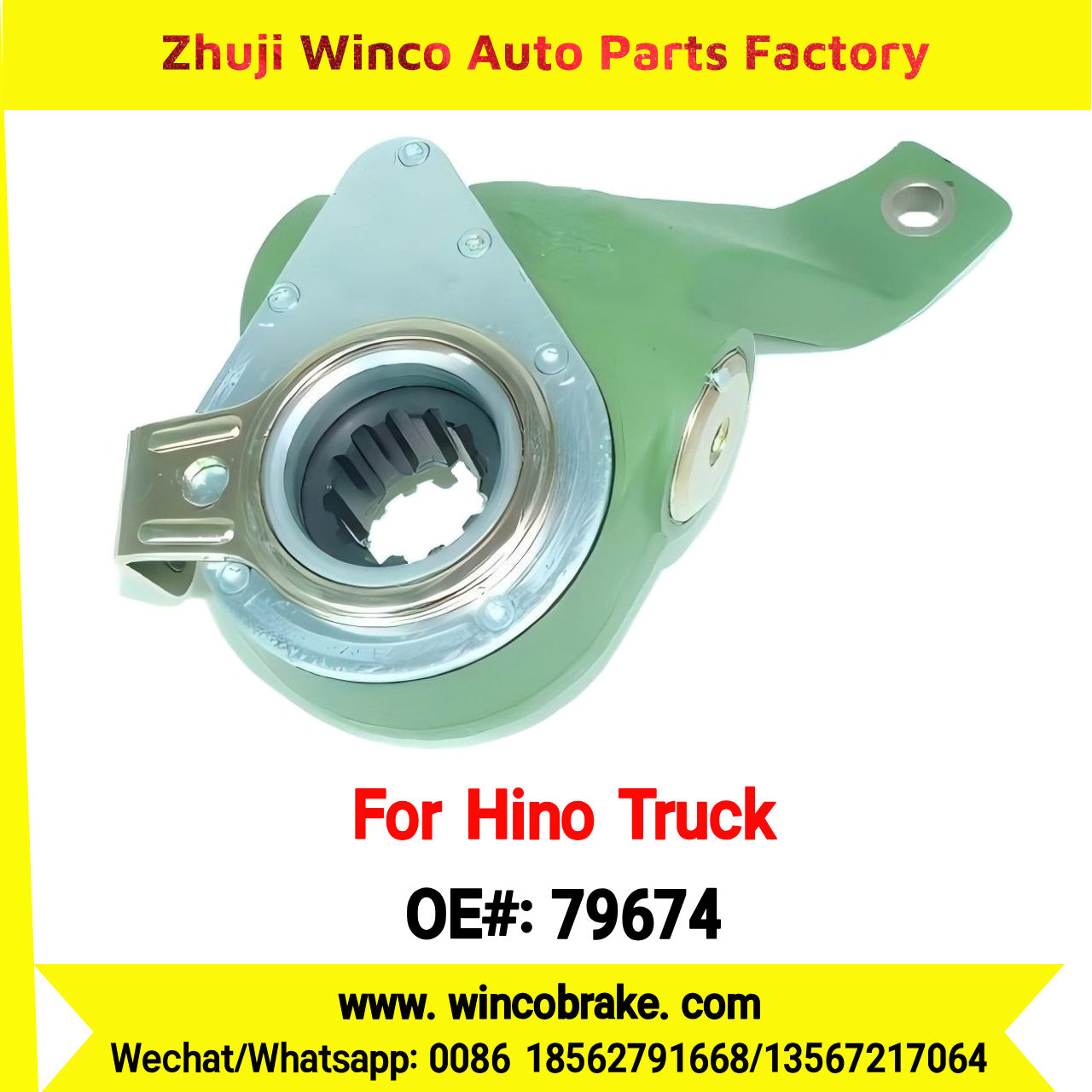 Winco OEM 79674 Automatic Slack Adjuster for Suit to Japanese HINO Truck Spare Parts Hino LH 12 Teeth Replace Haldex 79674