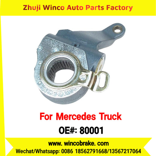 Winco OEM 80001 Brake Adjuster for Mercedes Benz Truck Automatic Slack Adjuster OEM 9454200338 Auto Parts Brake Adjusting Arm Haldex Type 1 Hole TO FIT MERCEDES Trucks RH 26 Teeth Replace Haldex 80001