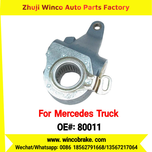 Winco OEM 80011 Brake Adjuster for Mercedes Benz Truck Automatic Slack Adjuster OEM 9454200738 Auto Parts Brake Adjusting Arm Haldex Type 1 Hole TO FIT MERCEDES Trucks RH 26 Teeth Replace Haldex 80011